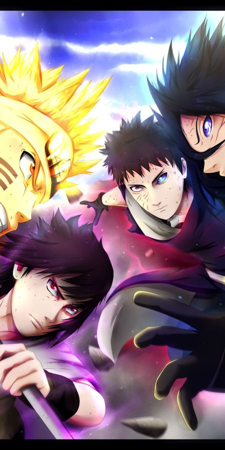 Phone wallpaper: Anime, Naruto, Sasuke Uchiha, Naruto Uzumaki, Madara Uchiha, Obito Uchiha, Uchiha Clan free download