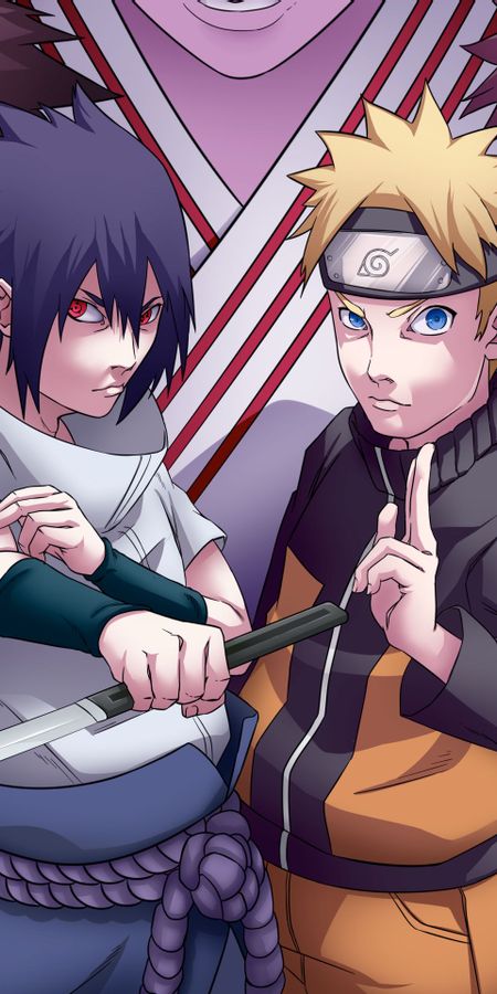 Phone wallpaper: Anime, Naruto, Sasuke Uchiha, Naruto Uzumaki free download