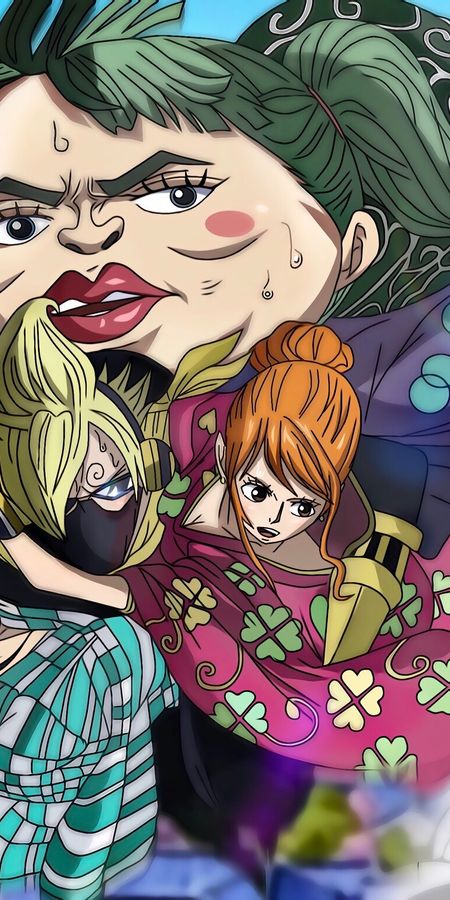 Phone wallpaper: Anime, One Piece, Nami (One Piece), Sanji (One Piece), Nico Robin, Shinobu (One Piece) free download