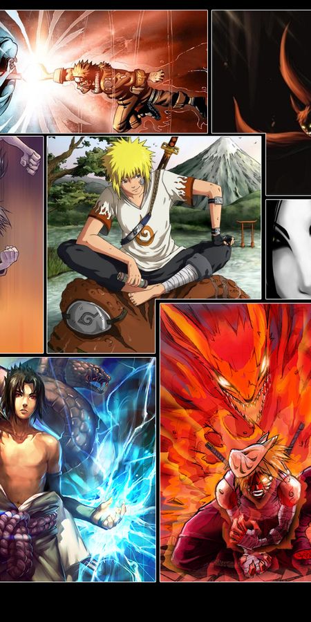 Phone wallpaper: Neji Hyūga, Kakashi Hatake, Sakura Haruno, Sharingan (Naruto), Obito Uchiha, Kurama (Naruto), Anime, Naruto, Naruto Uzumaki, Sasuke Uchiha free download