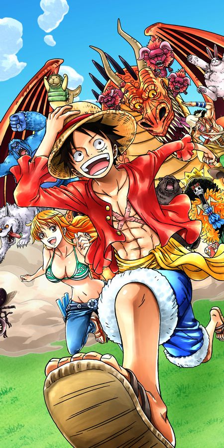 Phone wallpaper: Anime, One Piece, Usopp (One Piece), Monkey D Luffy, Nami (One Piece), Brook (One Piece) free download
