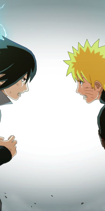 Phone wallpaper: Anime, Naruto, Sasuke Uchiha, Naruto Uzumaki free download