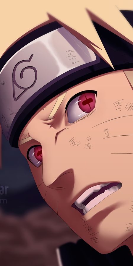 Phone wallpaper: Anime, Naruto, Blonde, Headband, Red Eyes, Naruto Uzumaki free download