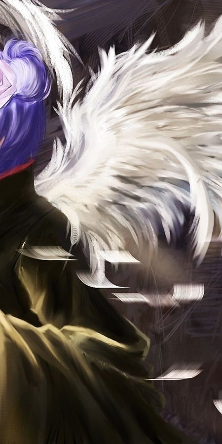 Phone wallpaper: Feather, Flower, Konan (Naruto), Wings, Anime, Naruto free download