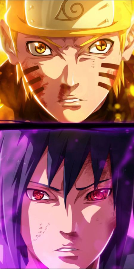 Phone wallpaper: Anime, Naruto, Sasuke Uchiha, Naruto Uzumaki free download