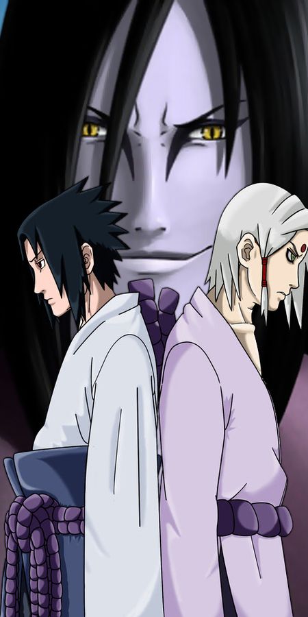 Phone wallpaper: Anime, Naruto, Sasuke Uchiha, Orochimaru (Naruto) free download