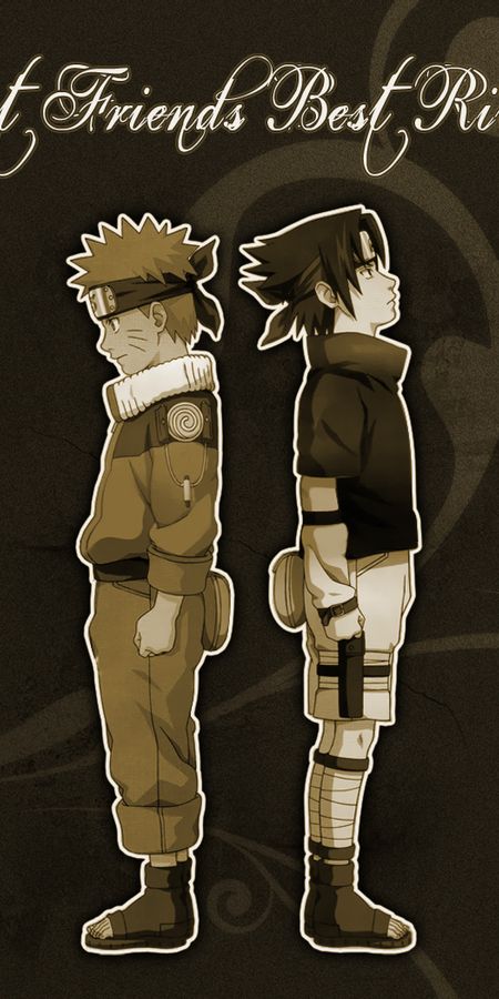 Phone wallpaper: Anime, Naruto, Sasuke Uchiha, Naruto Uzumaki free download