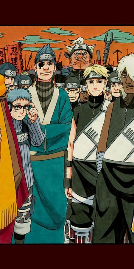 Phone wallpaper: Anime, Naruto, Darui (Naruto), Sari, Chōjūrō (Naruto), Omoi (Naruto), Kurotsuchi (Naruto) free download