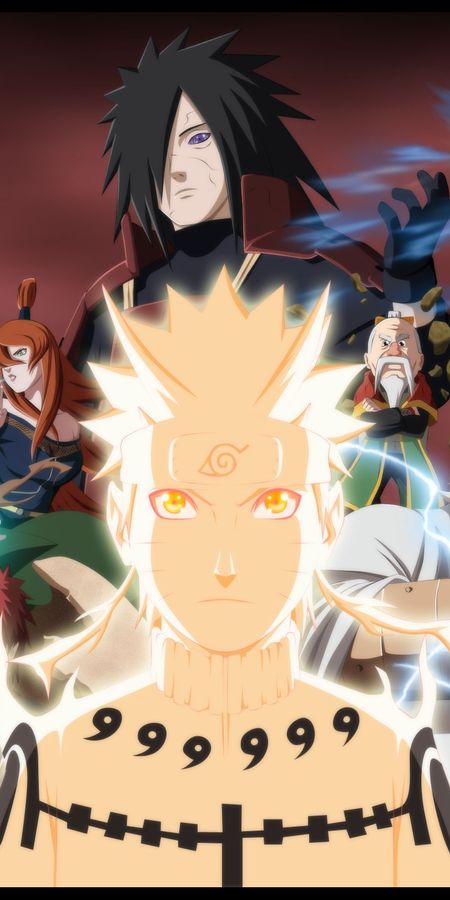 Phone wallpaper: Anime, Naruto, Gaara (Naruto), Naruto Uzumaki, Tsunade (Naruto), Madara Uchiha, Meï Terumî, Raikage (Naruto) free download