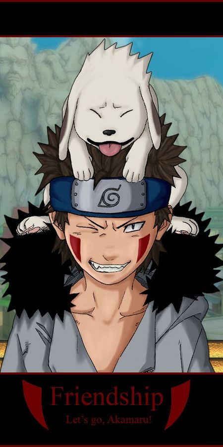 Phone wallpaper: Anime, Naruto, Kiba Inuzuka, Akamaru (Naruto) free download