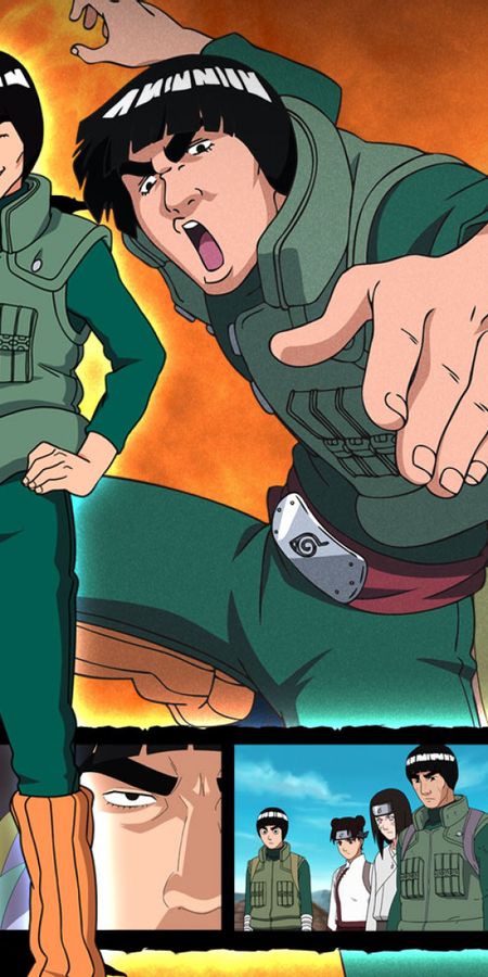 Phone wallpaper: Anime, Naruto, Might Guy free download