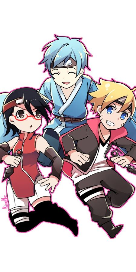 Phone wallpaper: Anime, Naruto, Sarada Uchiha, Boruto Uzumaki, Mitsuki (Naruto), Boruto free download