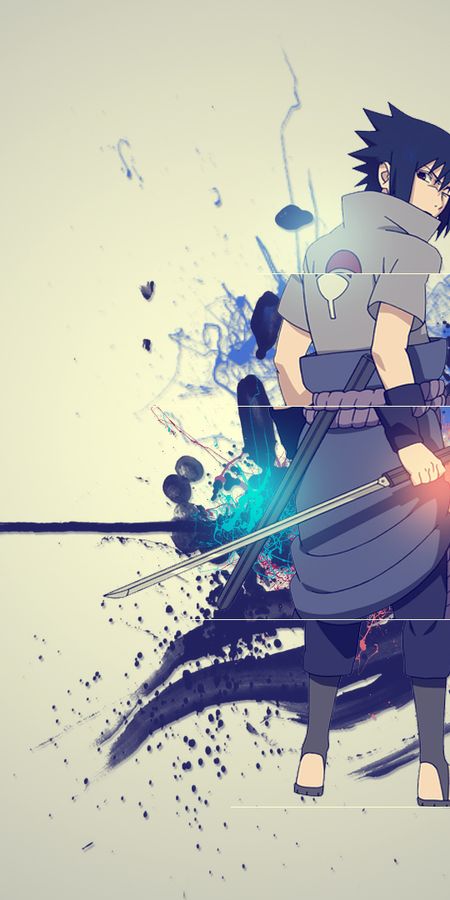 Phone wallpaper: Anime, Naruto, Sword, Black Hair, Sasuke Uchiha, Uchiha Clan free download