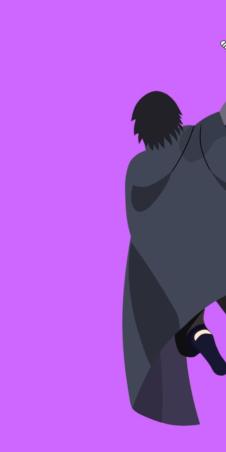Phone wallpaper: Anime, Naruto, Minimalist, Sasuke Uchiha free download