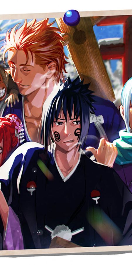 Phone wallpaper: Anime, Naruto, Sasuke Uchiha, Jūgo (Naruto), Karin (Naruto), Suigetsu Hōzuki free download