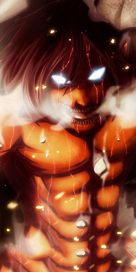 Phone wallpaper: Anime, Eren Yeager, Attack On Titan free download