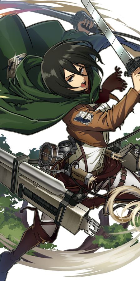 Phone wallpaper: Anime, Mikasa Ackerman, Attack On Titan free download