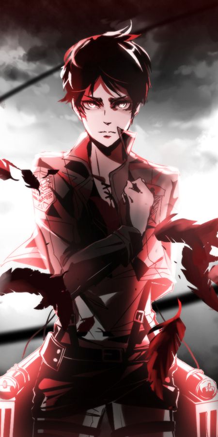 Phone wallpaper: Anime, Eren Yeager, Attack On Titan free download