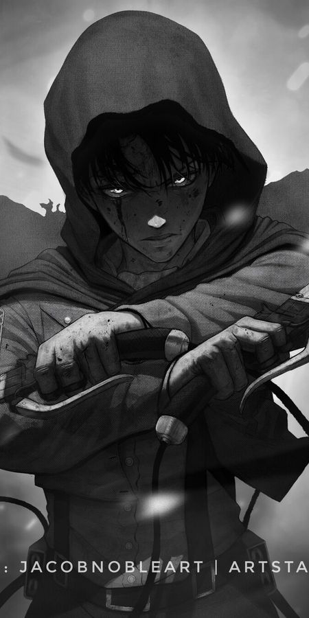 Phone wallpaper: Levi Ackerman, Attack On Titan, Anime free download