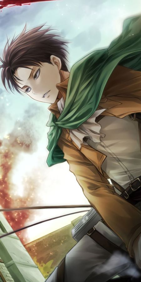 Phone wallpaper: Levi Ackerman, Attack On Titan, Anime free download