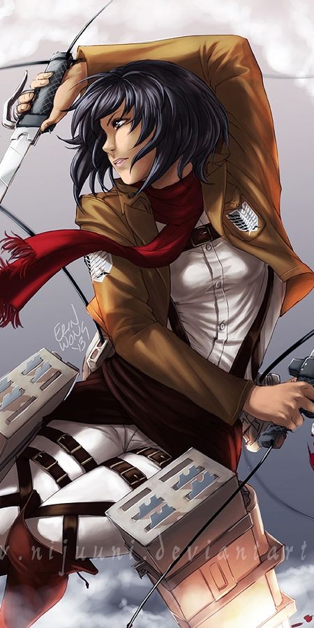 Phone wallpaper: Anime, Mikasa Ackerman, Shingeki No Kyojin, Attack On Titan free download