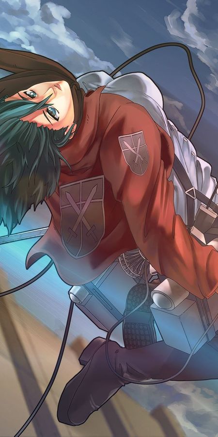 Phone wallpaper: Mikasa Ackerman, Attack On Titan, Anime free download