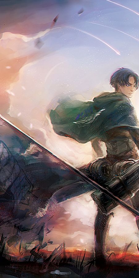 Phone wallpaper: Levi Ackerman, Attack On Titan, Shingeki No Kyojin, Anime free download