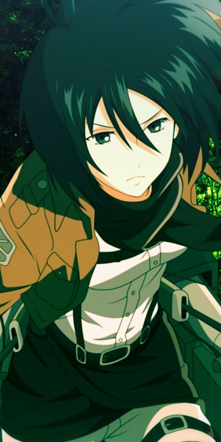 Phone wallpaper: Mikasa Ackerman, Attack On Titan, Anime free download