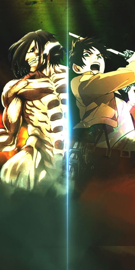 Phone wallpaper: Anime, Eren Yeager, Attack On Titan free download