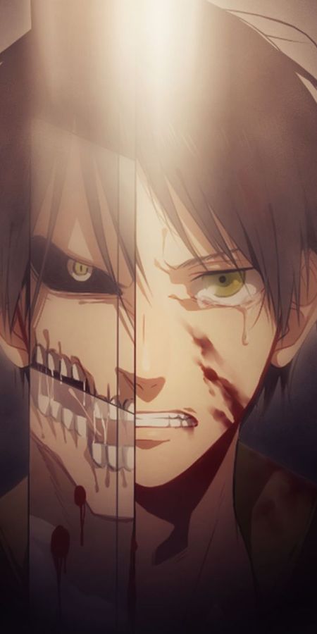 Phone wallpaper: Anime, Eren Yeager, Attack On Titan free download