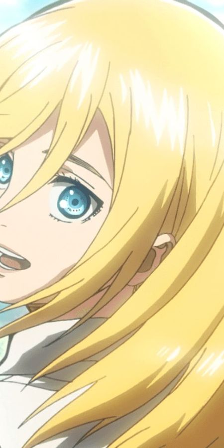 Phone wallpaper: Anime, Blonde, Face, Blue Eyes, Attack On Titan, Historia Reiss free download