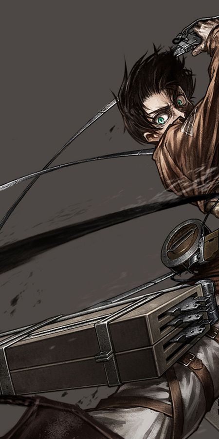 Phone wallpaper: Anime, Eren Yeager, Attack On Titan free download