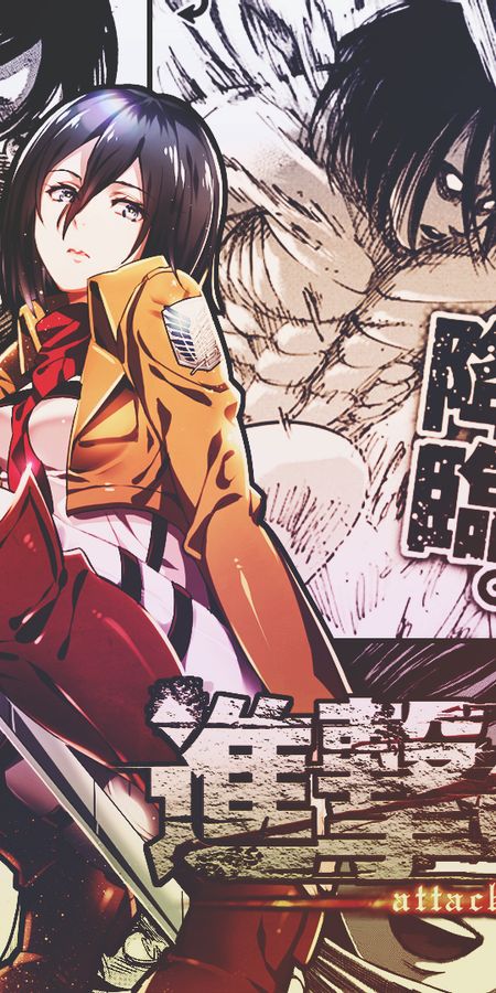 Phone wallpaper: Mikasa Ackerman, Attack On Titan, Anime free download