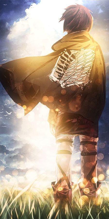 Phone wallpaper: Anime, Eren Yeager, Attack On Titan free download