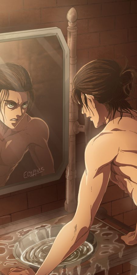 Phone wallpaper: Anime, Eren Yeager, Attack On Titan free download