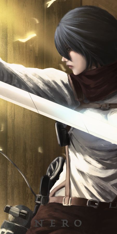 Phone wallpaper: Mikasa Ackerman, Attack On Titan, Anime free download