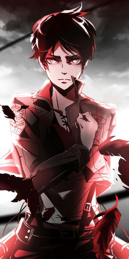 Phone wallpaper: Anime, Eren Yeager, Attack On Titan free download