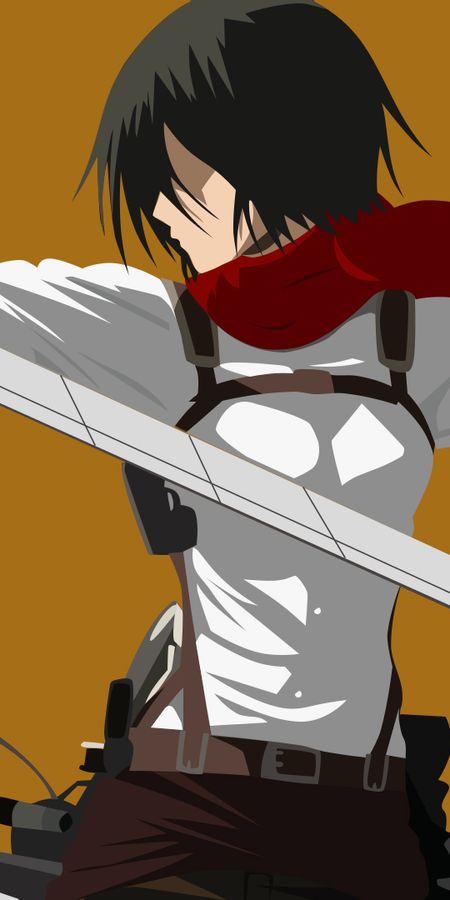 Phone wallpaper: Anime, Mikasa Ackerman, Attack On Titan free download