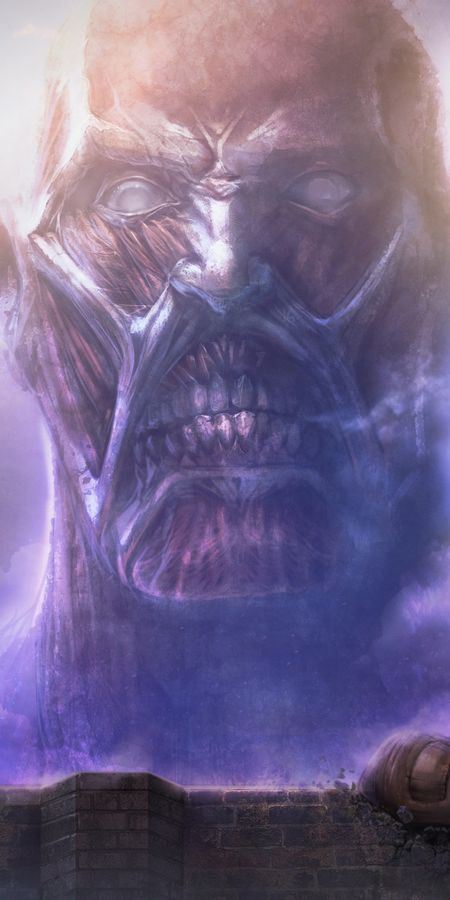Phone wallpaper: Colossal Titan, Attack On Titan, Anime free download