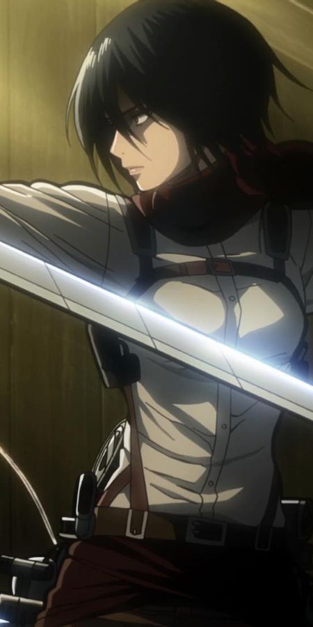 Phone wallpaper: Mikasa Ackerman, Attack On Titan, Anime free download