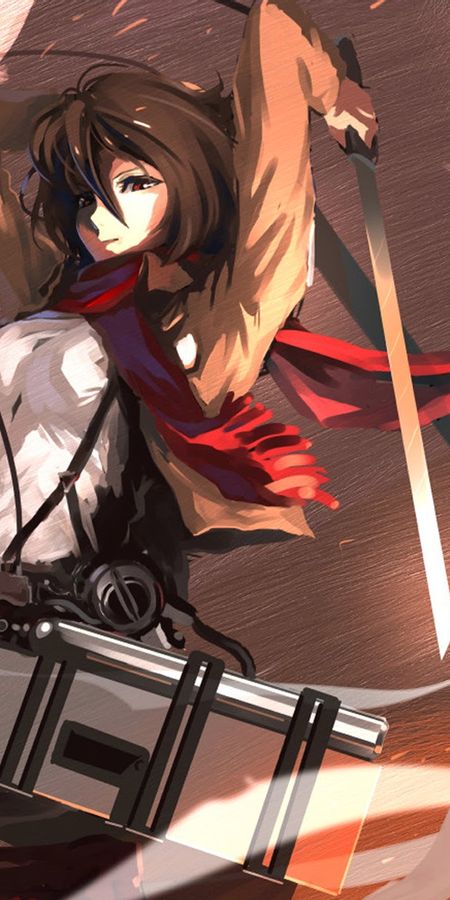 Phone wallpaper: Mikasa Ackerman, Attack On Titan, Anime free download