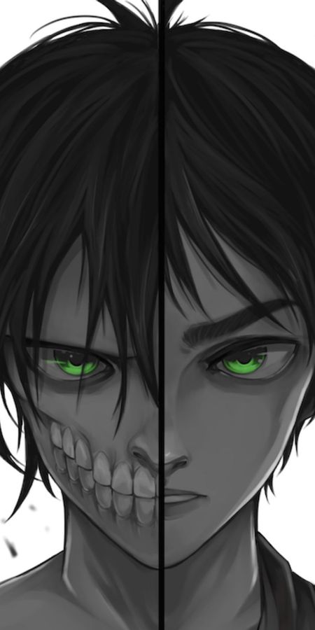 Phone wallpaper: Anime, Eren Yeager, Attack On Titan free download