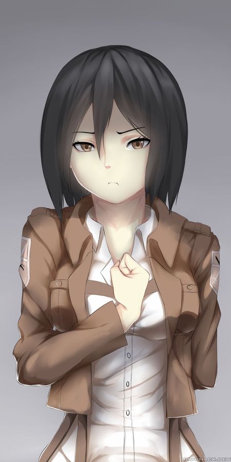 Phone wallpaper: Mikasa Ackerman, Attack On Titan, Anime free download