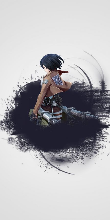 Phone wallpaper: Mikasa Ackerman, Attack On Titan, Anime free download