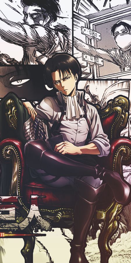 Phone wallpaper: Levi Ackerman, Attack On Titan, Anime free download