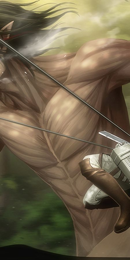 Phone wallpaper: Anime, Eren Yeager, Mikasa Ackerman, Shingeki No Kyojin, Attack On Titan free download