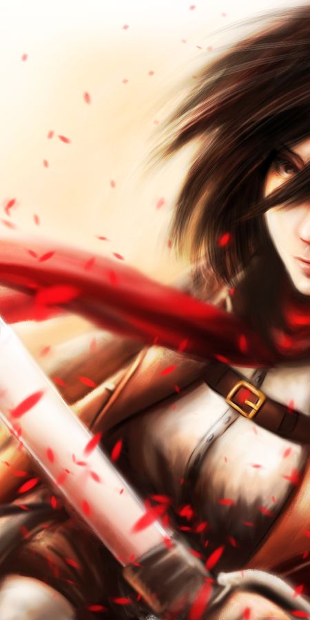 Phone wallpaper: Anime, Mikasa Ackerman, Shingeki No Kyojin, Attack On Titan free download