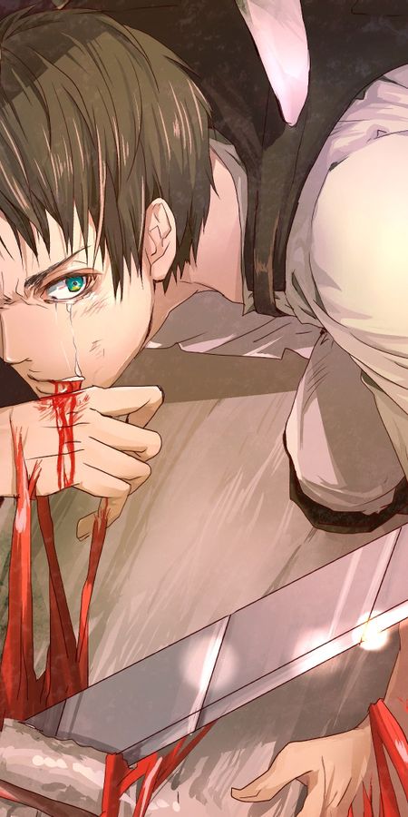 Phone wallpaper: Anime, Eren Yeager, Attack On Titan free download