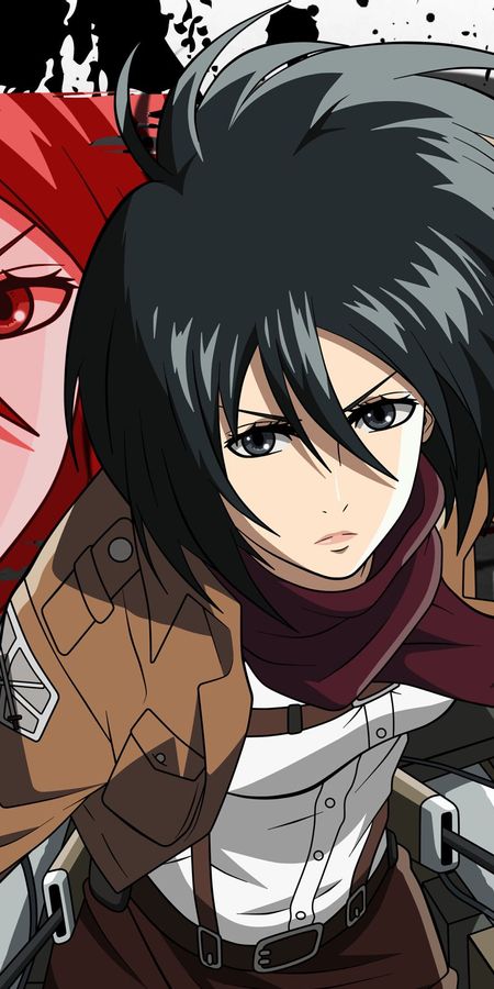 Phone wallpaper: Mikasa Ackerman, Attack On Titan, Shingeki No Kyojin, Anime free download