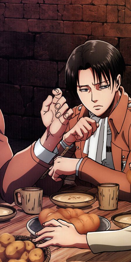 Phone wallpaper: Anime, Eren Yeager, Attack On Titan, Levi Ackerman free download